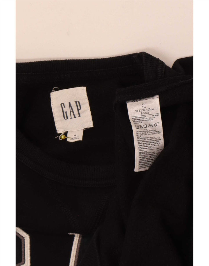 Gap Sweat-Shirt Graphique Homme XL Noir Coton