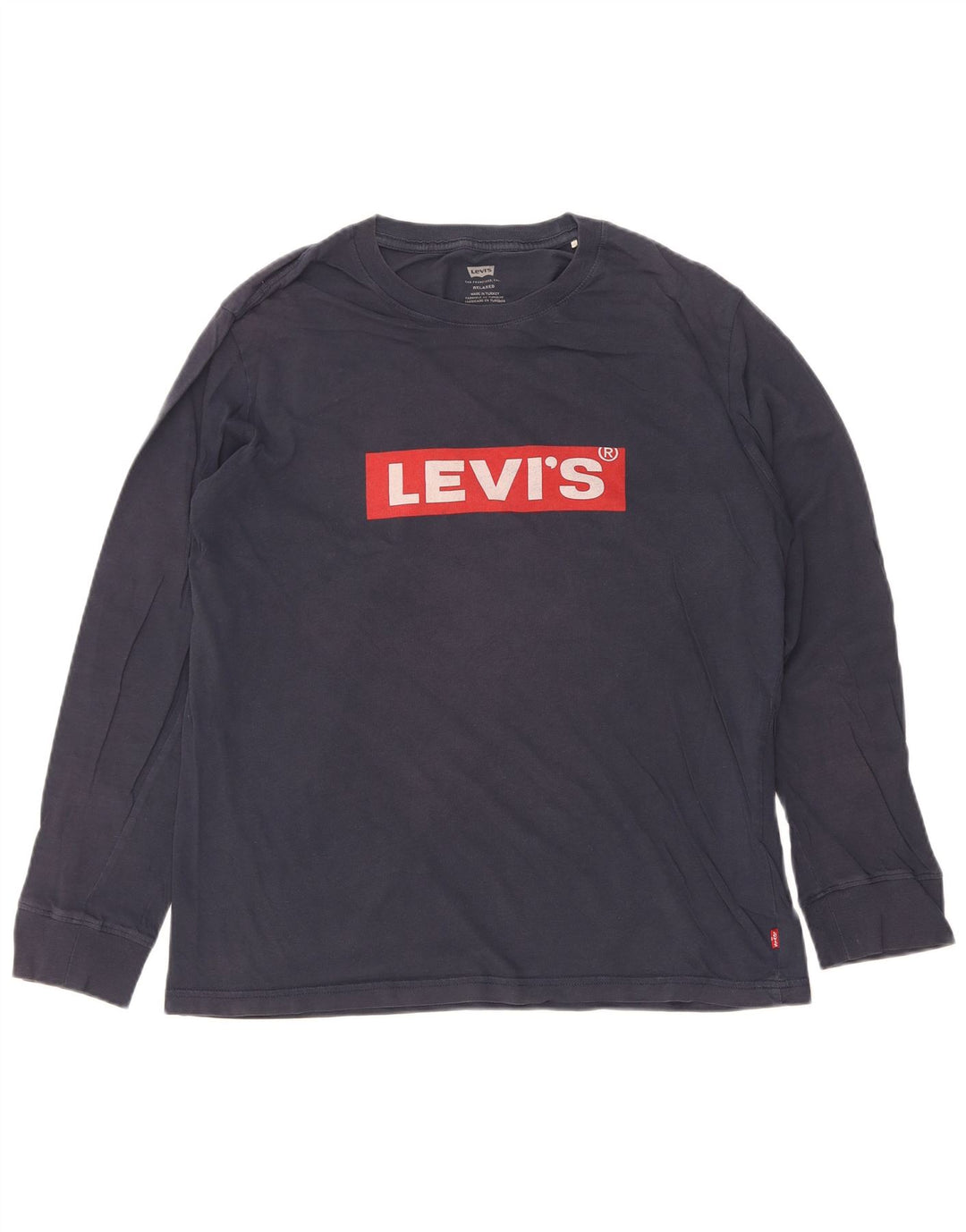 Levi's Haut décontracté à manches longues pour homme en coton bleu marine