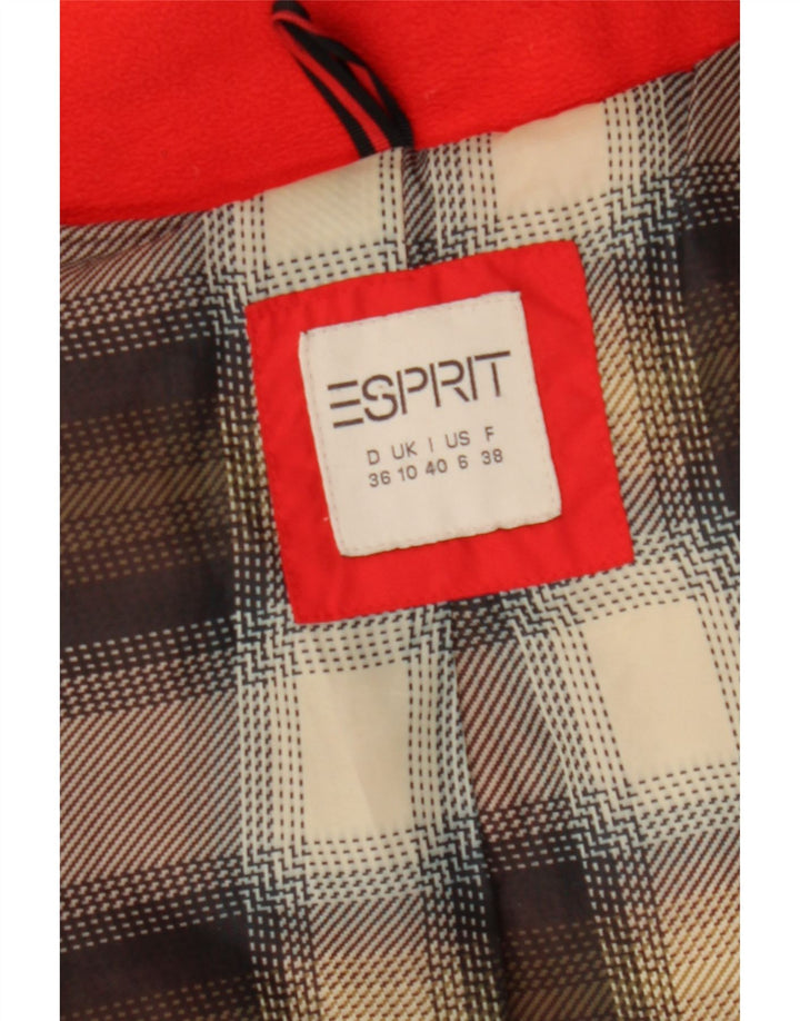 Esprit Manteau matelassé à capuche pour femme UK 10 Small Rouge Polyester