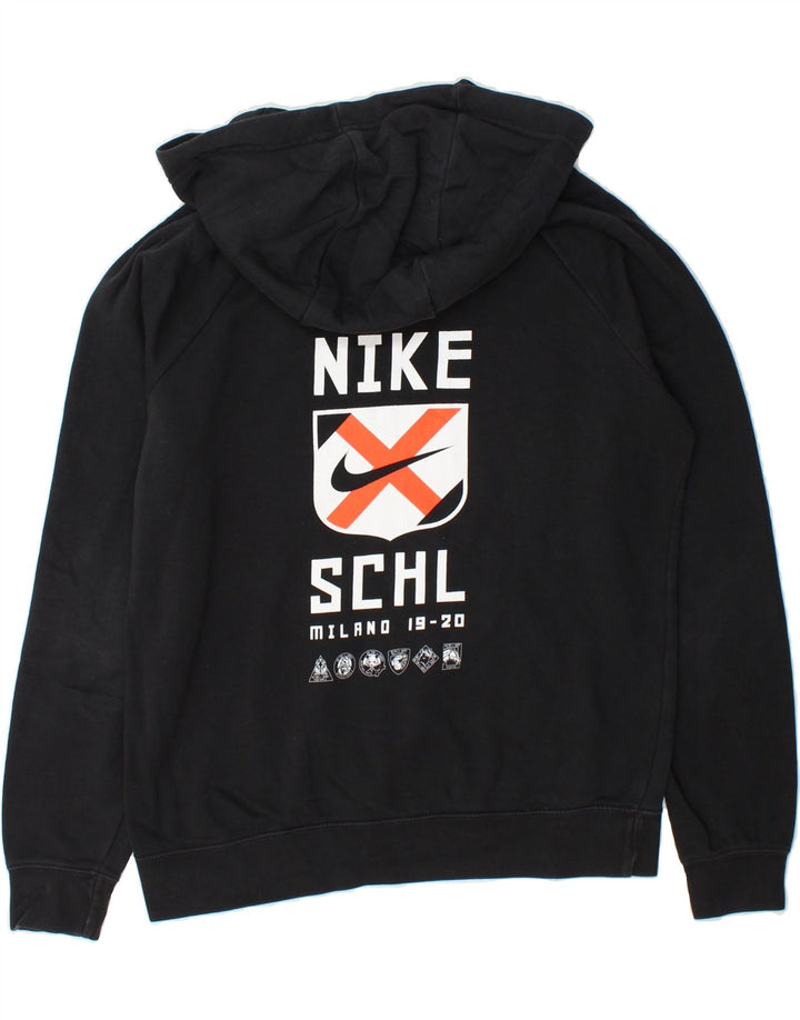NIKE Mens Graphic Hoodie Jumper Medium Black Vintage Nike and Second-Hand Nike from Messina Hembry 