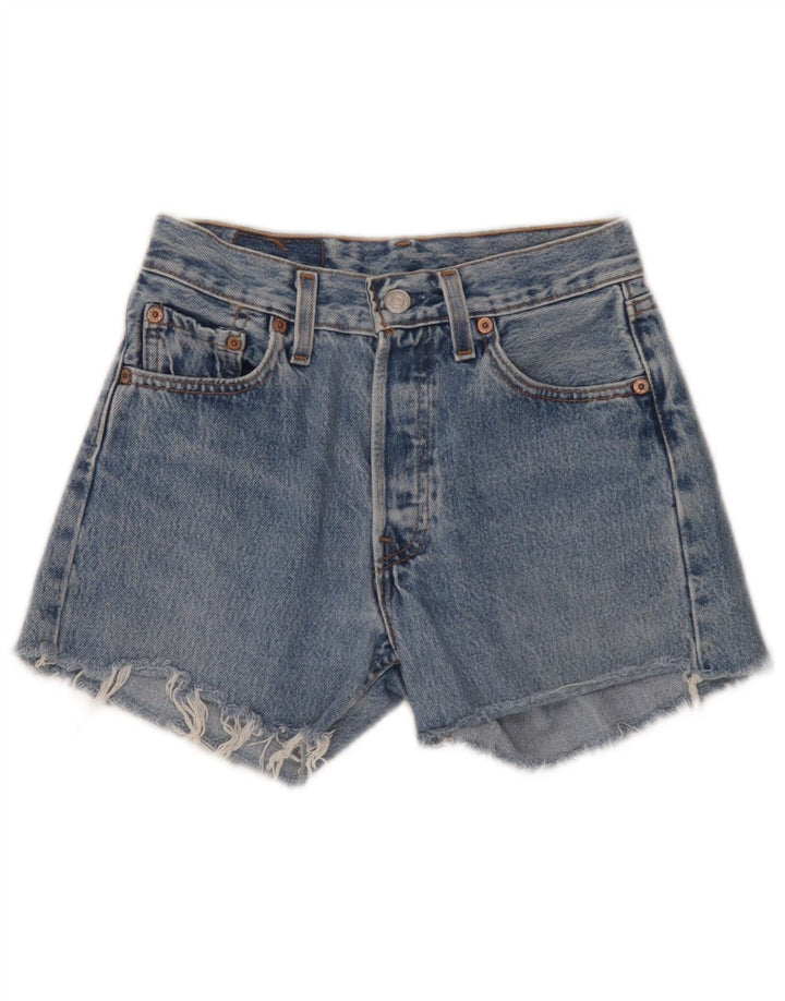 Levi's Short en Jean 501 Femme W26 Petit Bleu