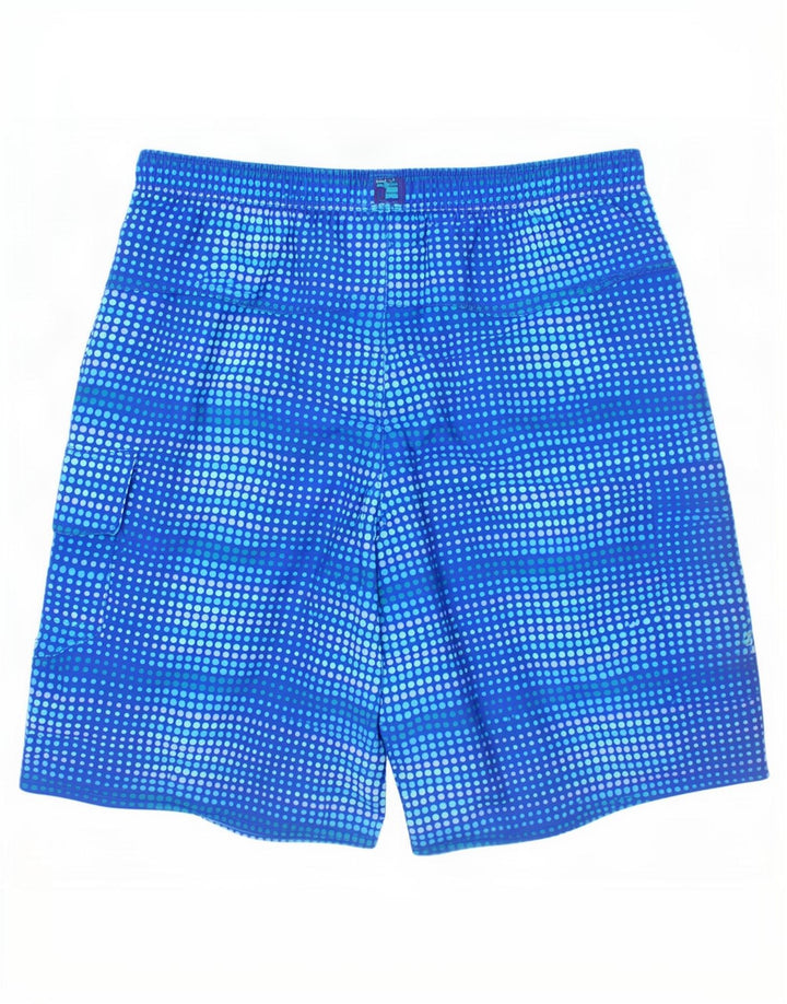 L.L.Bean Short de Bain Garçon 15-16 Ans Bleu à Pois Polyester
