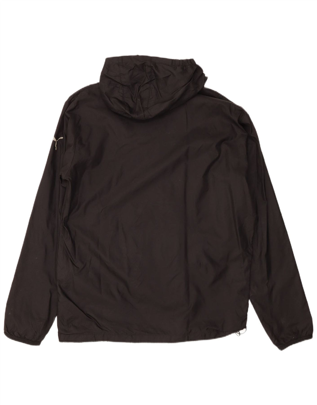 Puma Veste de pluie à capuche pour homme UK 40 Large Noir Nylon