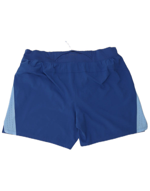 Under Armour Short de Sport Homme 2XL Bleu Colorblock Polyester