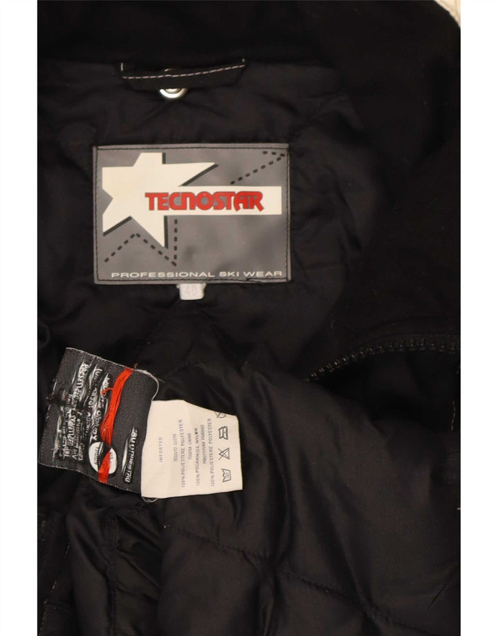 veste de ski homme vintage IT 48 Polyester colorblock noir moyen