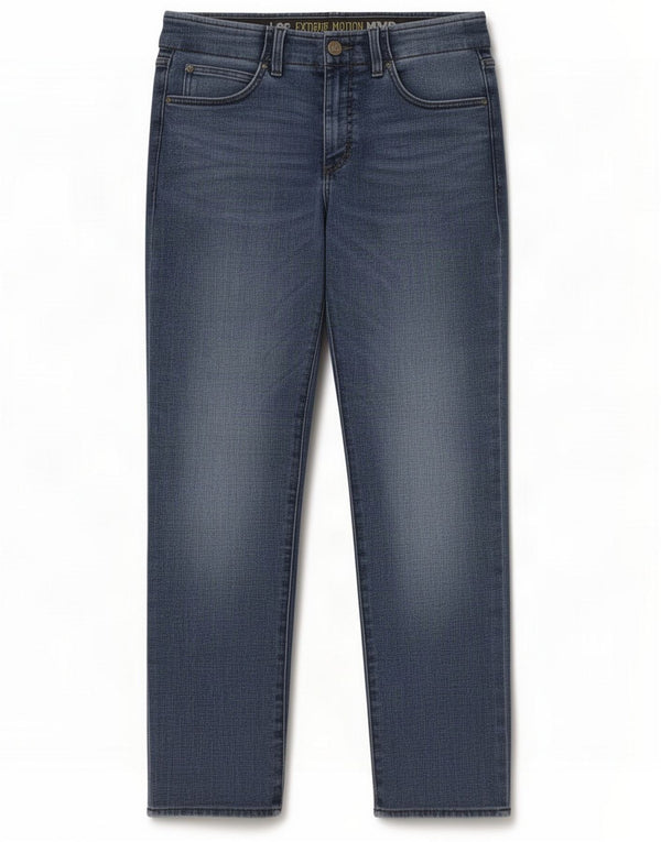 Lee Mens Extreme Motion Straight Tapered Jeans W32 L28 Bleu Coton