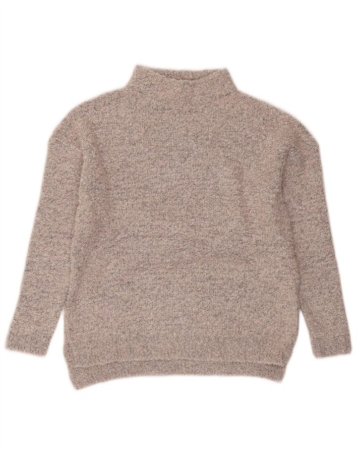 MARKS & SPENCER Pull col roulé pour femme UK 10 Petit Gris