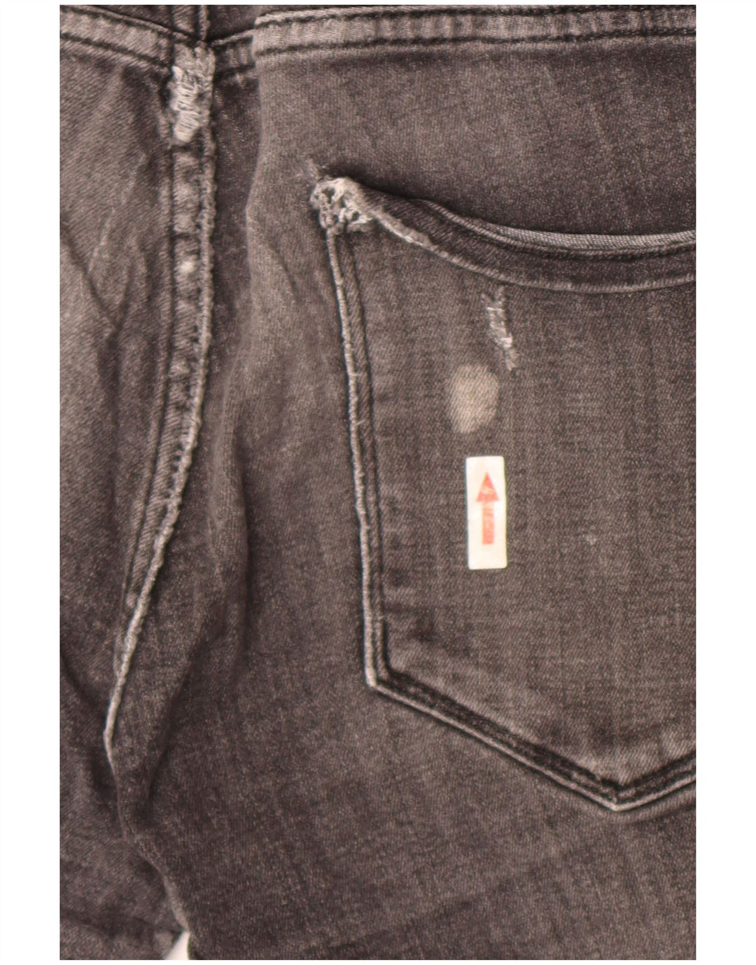 Jack & Jones Short en jean vieilli pour homme Small W30 Gris Coton
