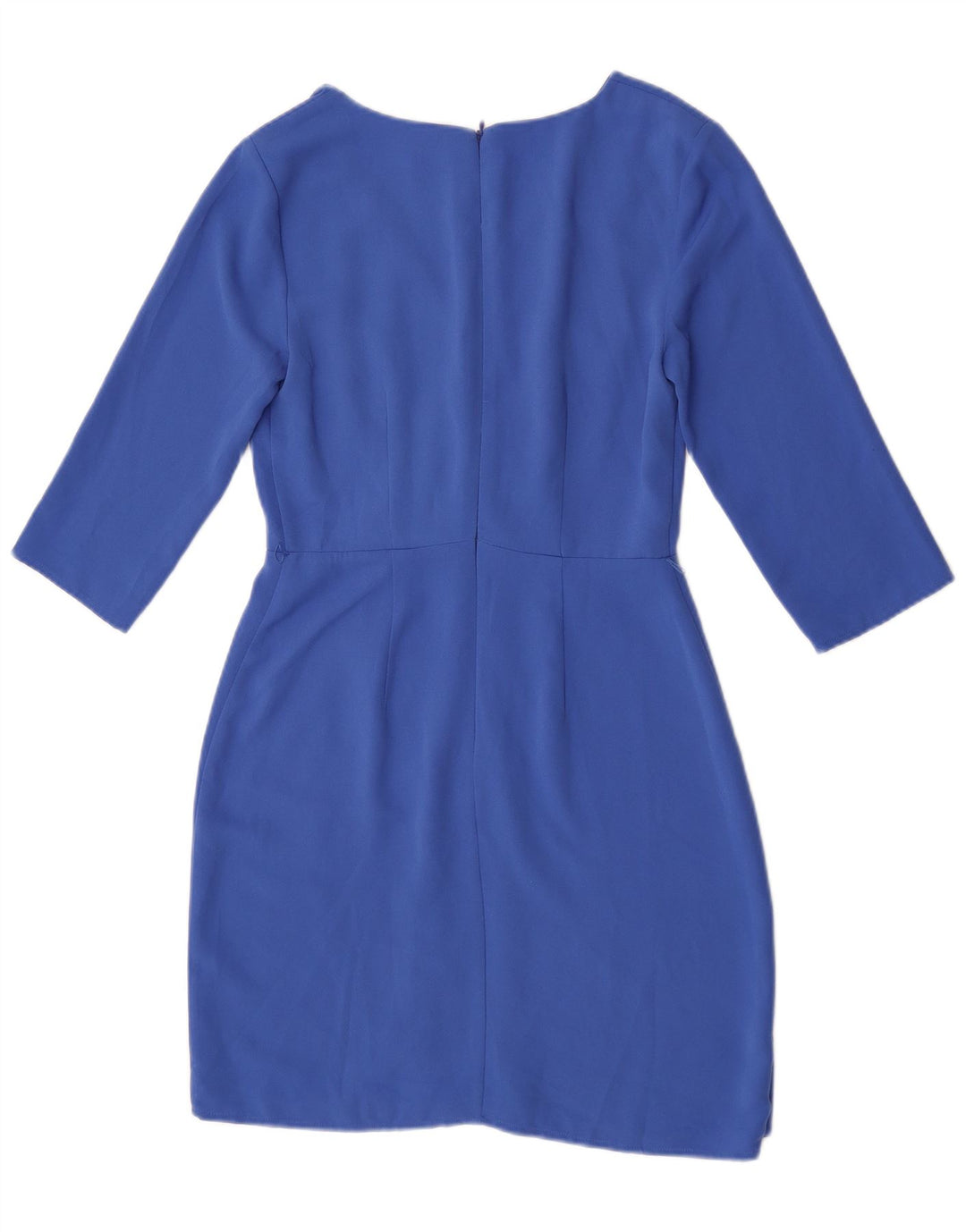 Oasis Robe fourreau à manches 3/4 pour femme UK 8 Petit Bleu Polyester