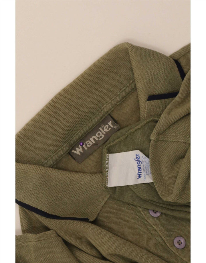 Wrangler Polo Homme XL Kaki Coton