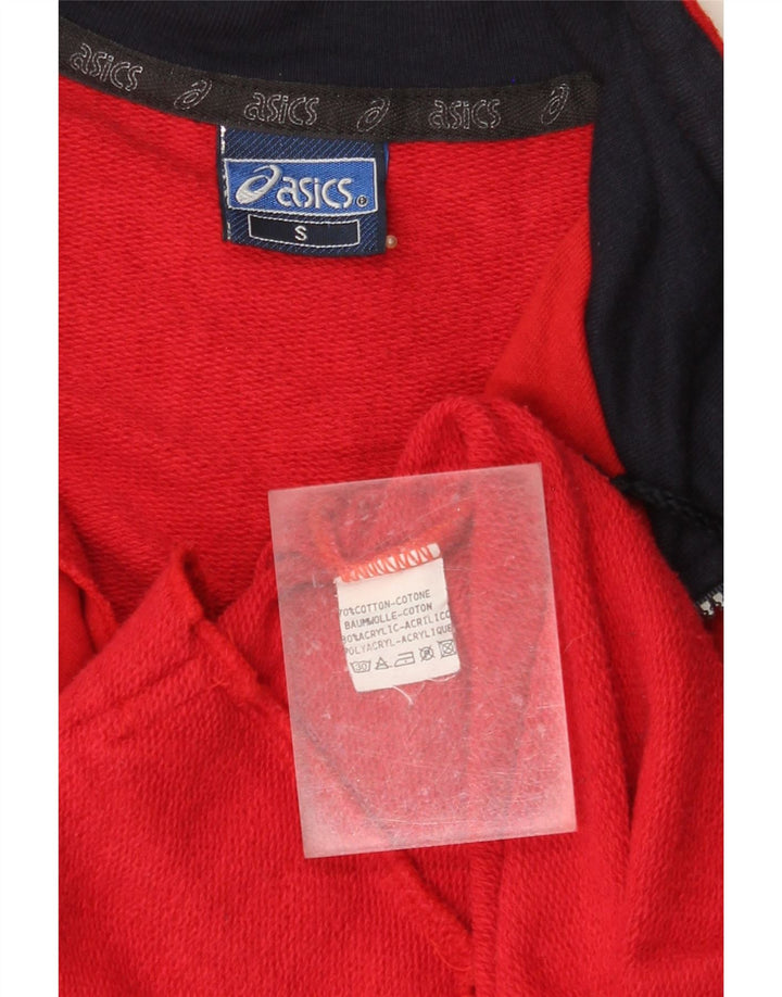 ASICS Veste de survêtement graphique pour hommes, petit coton rouge