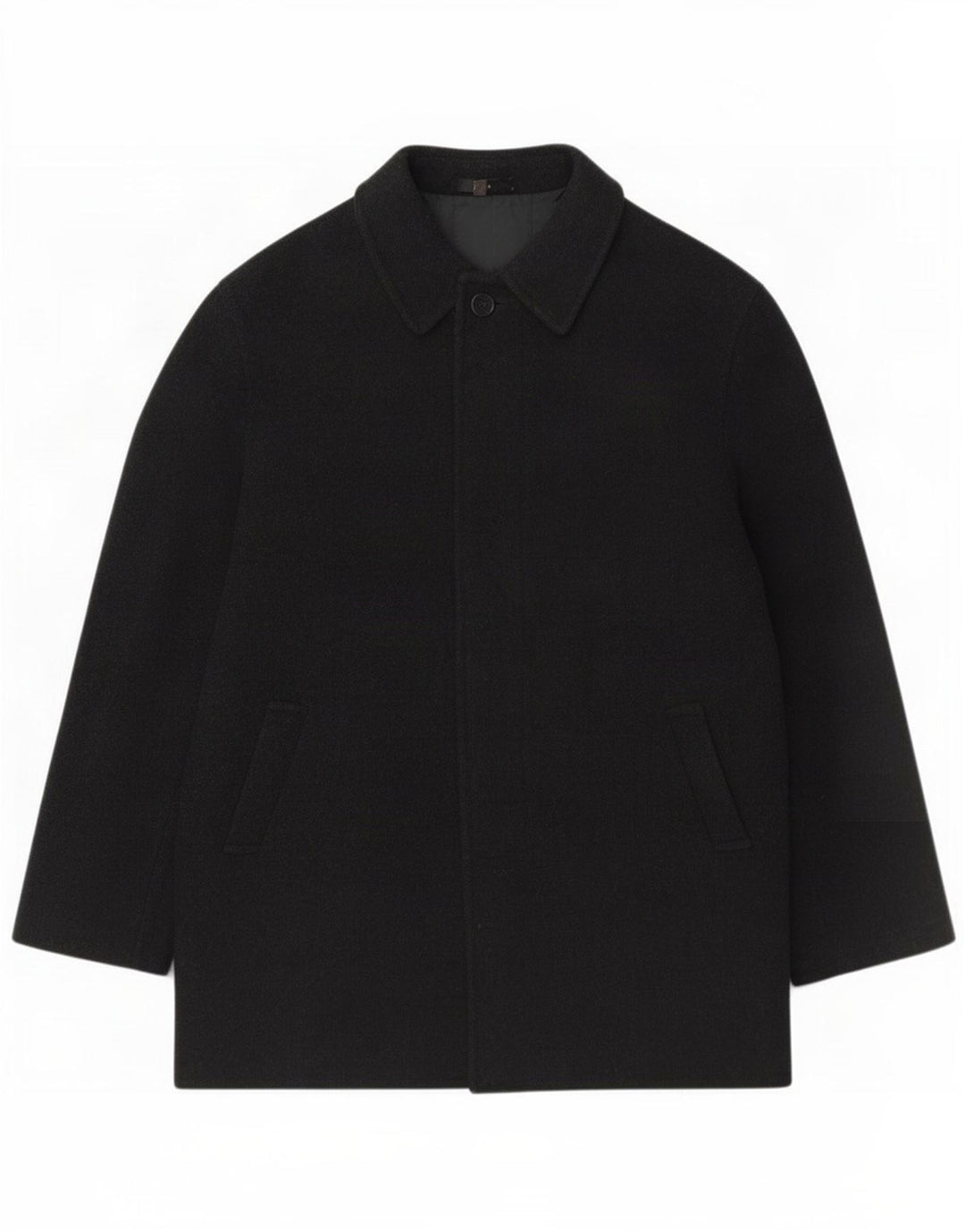 Zara Manteau Homme UK 42 XL Laine Noir