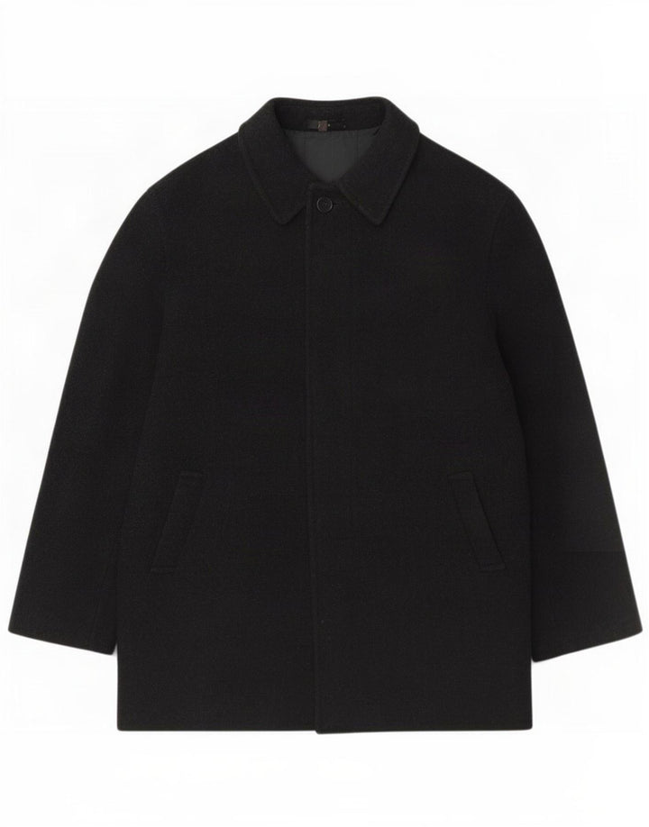 Zara Manteau Homme UK 42 XL Laine Noir