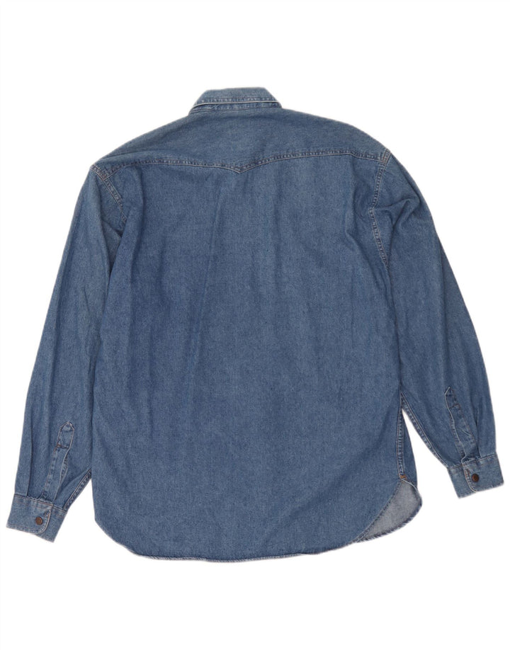 Casucci Chemise en Jean Petit Bleu Coton Homme