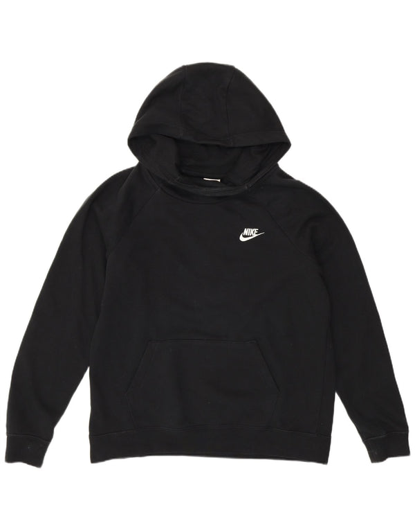 NIKE Pull à capuche pour femme UK 14 Medium Noir