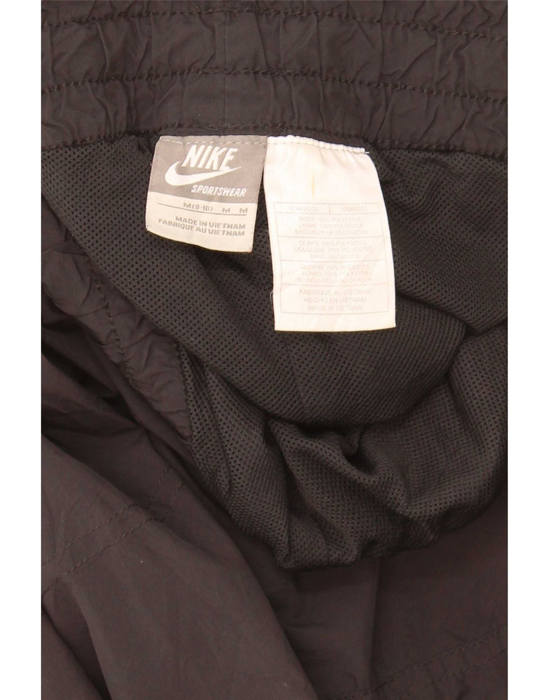 Nike Pantalon de survêtement pour femme US 8/10 Polyester color block noir moyen