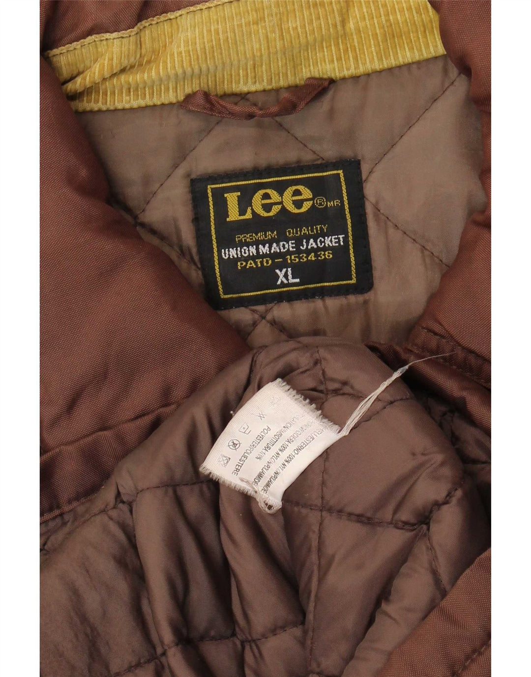 Lee Veste matelassée pour homme UK 42 XL Nylon marron