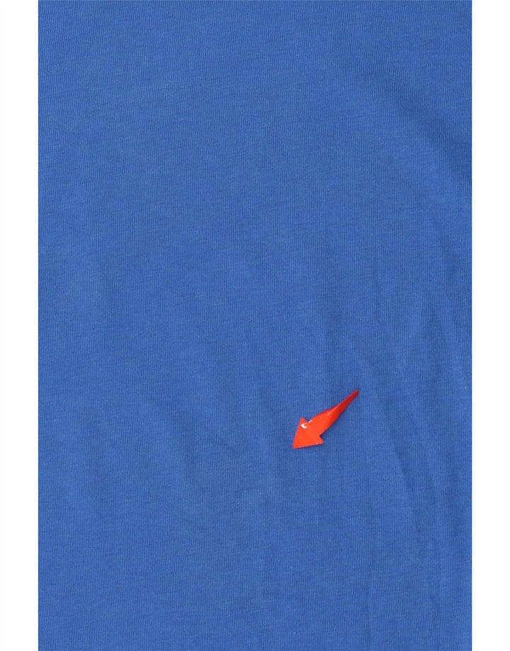 NIKE T-shirt graphique pour hommes, petit, bleu, coton