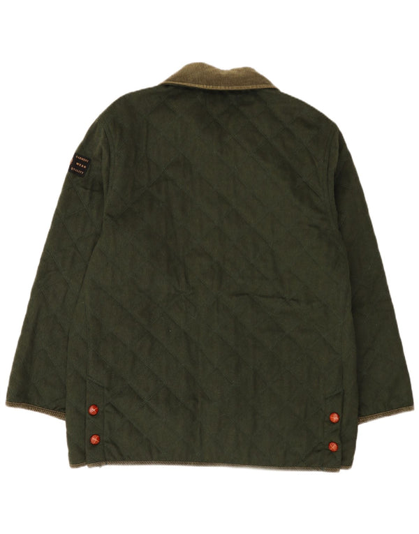 St. Germain Veste matelassée IT 52 XL Kaki Colourblock Laine