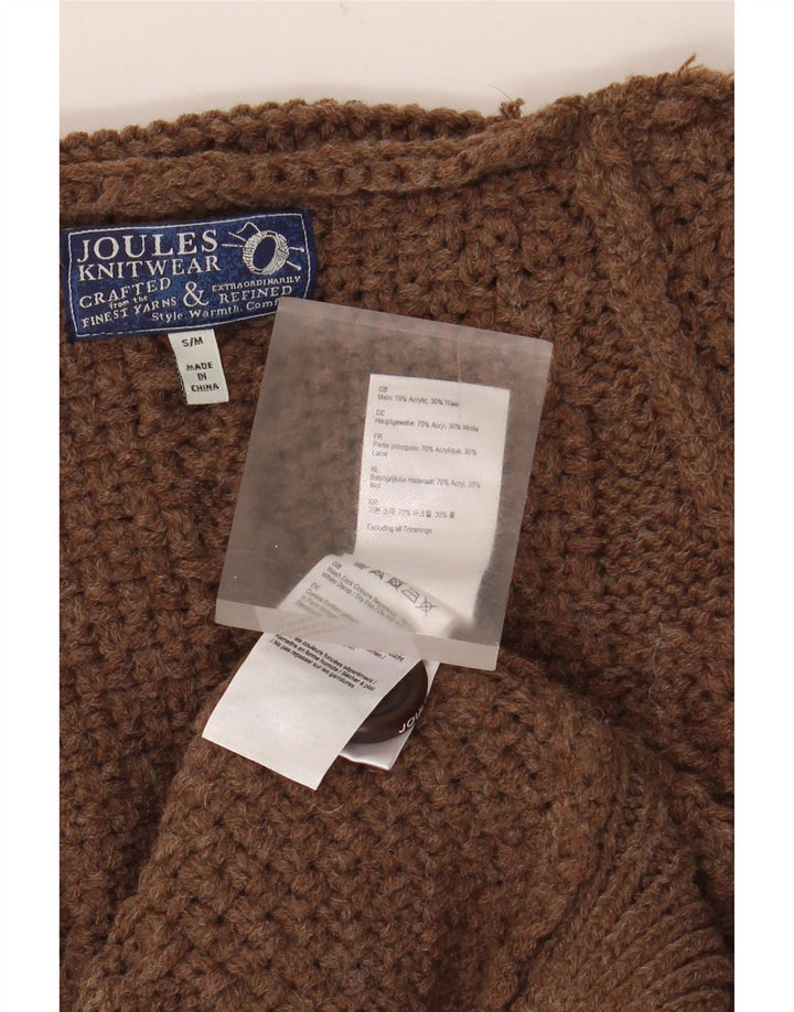 Joules Pull Poncho Oversize Femme UK 10 Petit Acrylique Marron