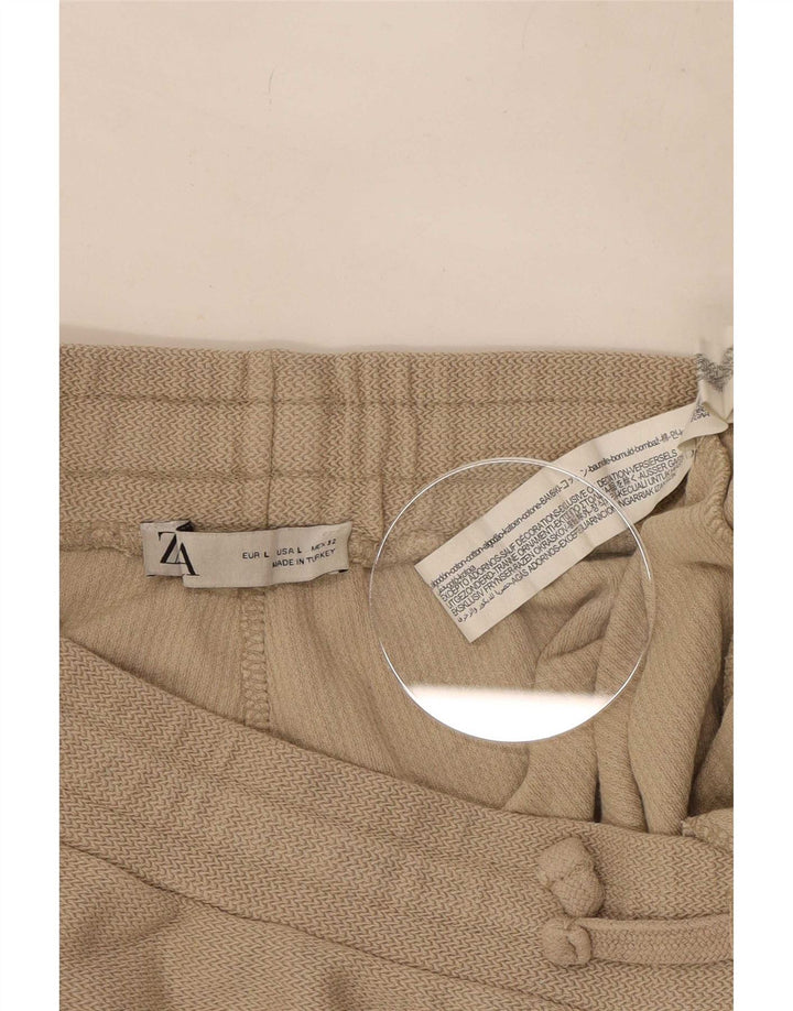 Zara Short de sport pour homme, grand, beige