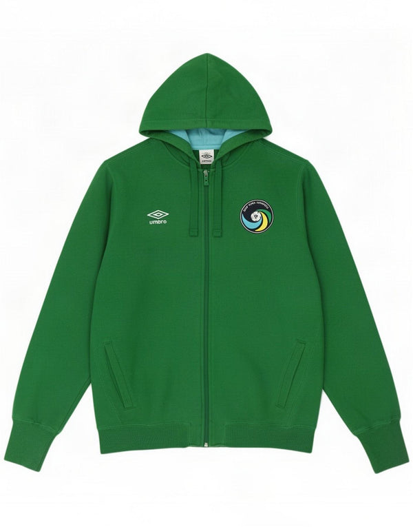 Umbro Pull à capuche zippé graphique pour homme XL Coton vert