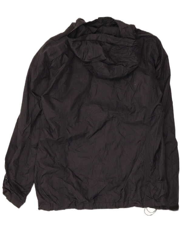 Columbia Womens Hooded Rain Jacket UK 16 Large Black Nylon