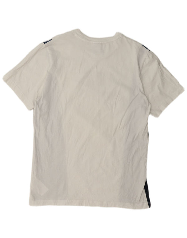 Nike T-shirt graphique pour homme en coton color block Blanc Large