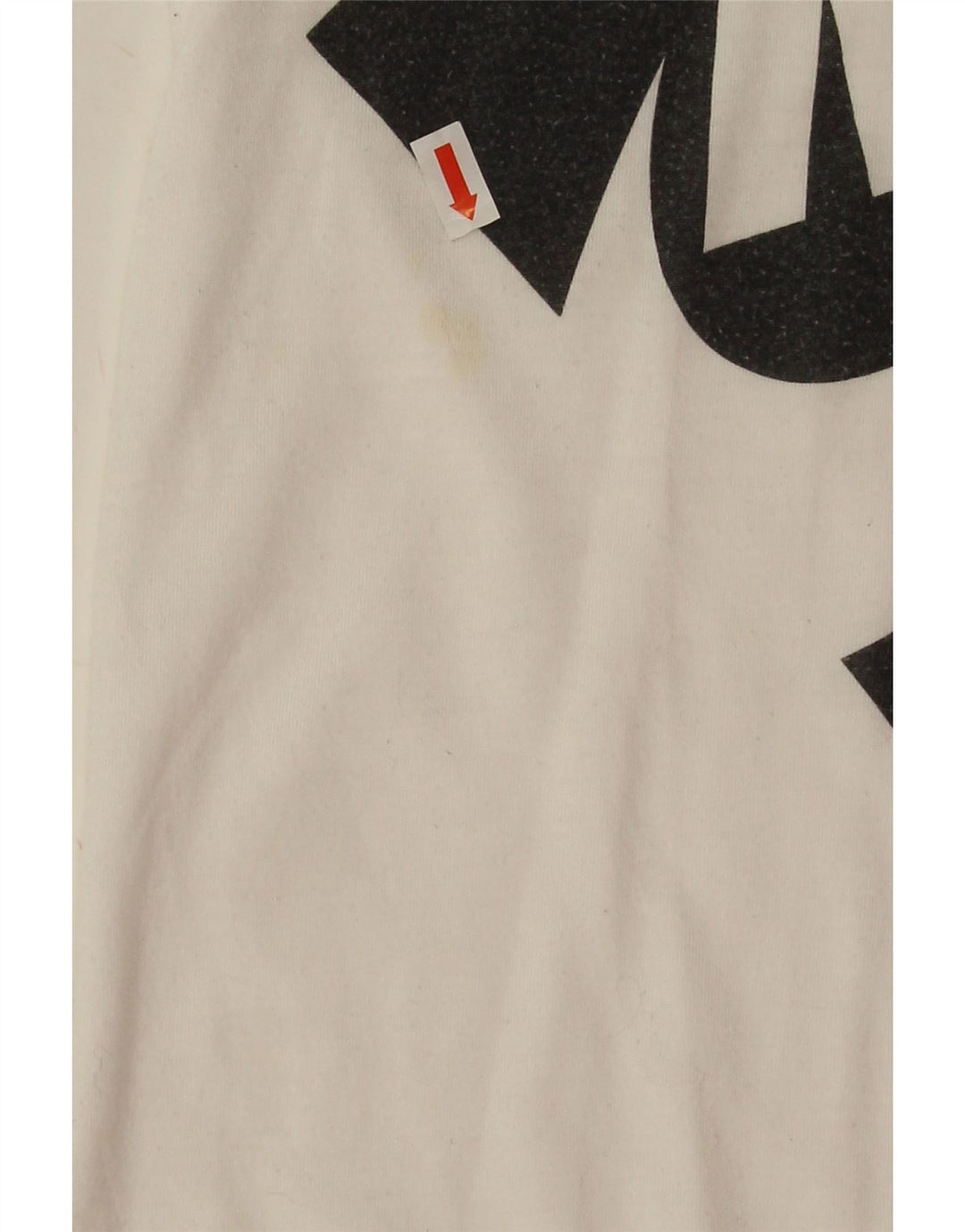 Nike T-shirt graphique surdimensionné pour femme UK 6 XS Blanc Polyester