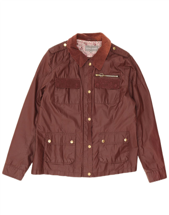 Laura Ashley Veste utilitaire pour femme UK 16 Grand coton marron