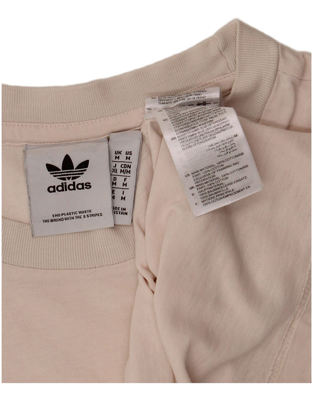 ADIDAS T-Shirt Homme Coton Rose Moyen