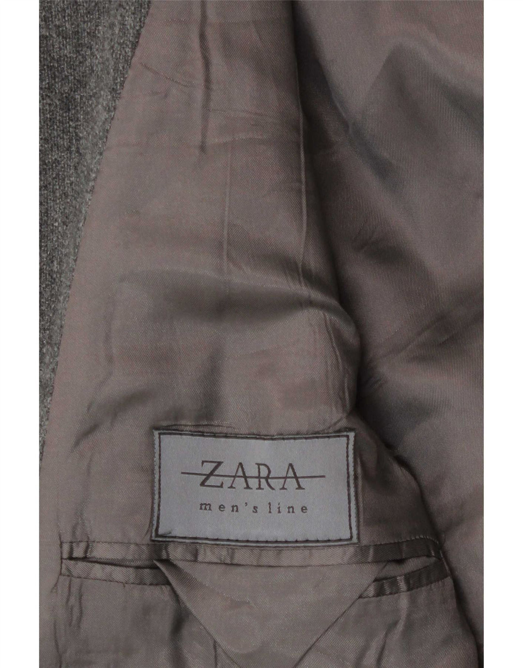 Zara Veste Blazer à Capuche à 4 Boutons pour Homme UK 38 Laine Gris Moyen