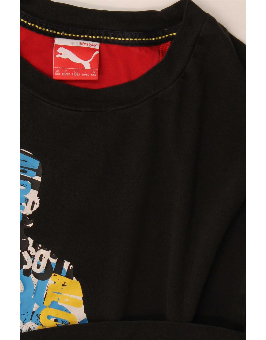 Puma T-shirt graphique pour homme 2XL Noir
