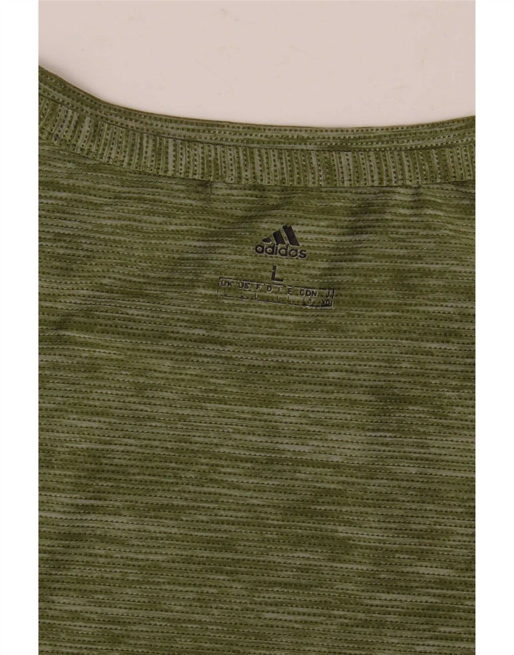 Adidas T-Shirt Homme Top Large Vert Moucheté