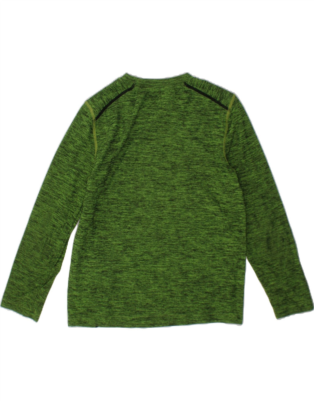 RUSSELL ATHLETIC Boys Top Long Sleeve 6-7 Years Small Green Flecked Vintage Russell Athletic and Second-Hand Russell Athletic from Messina Hembry 