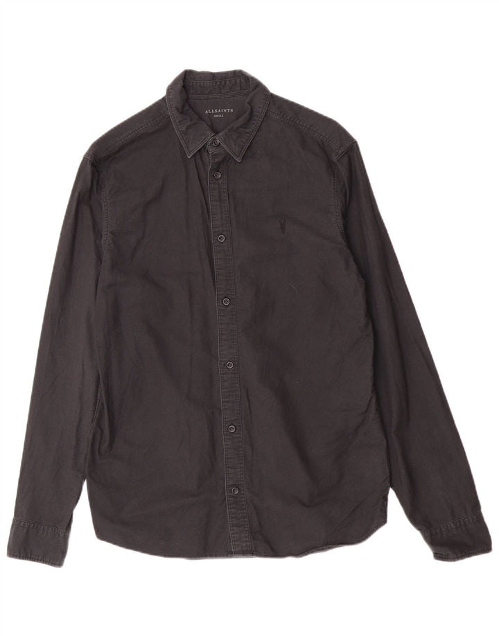 All Saints Chemise Homme Petit Noir Coton