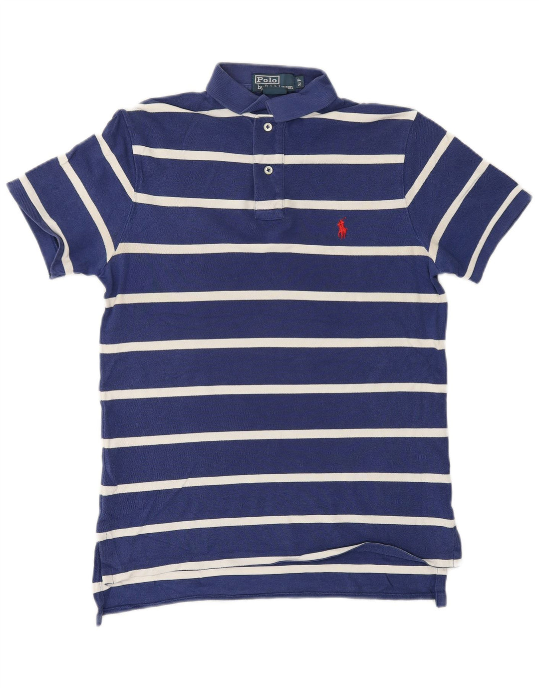 POLO RALPH LAUREN Polo Homme Petit Bleu Marine Rayé Coton