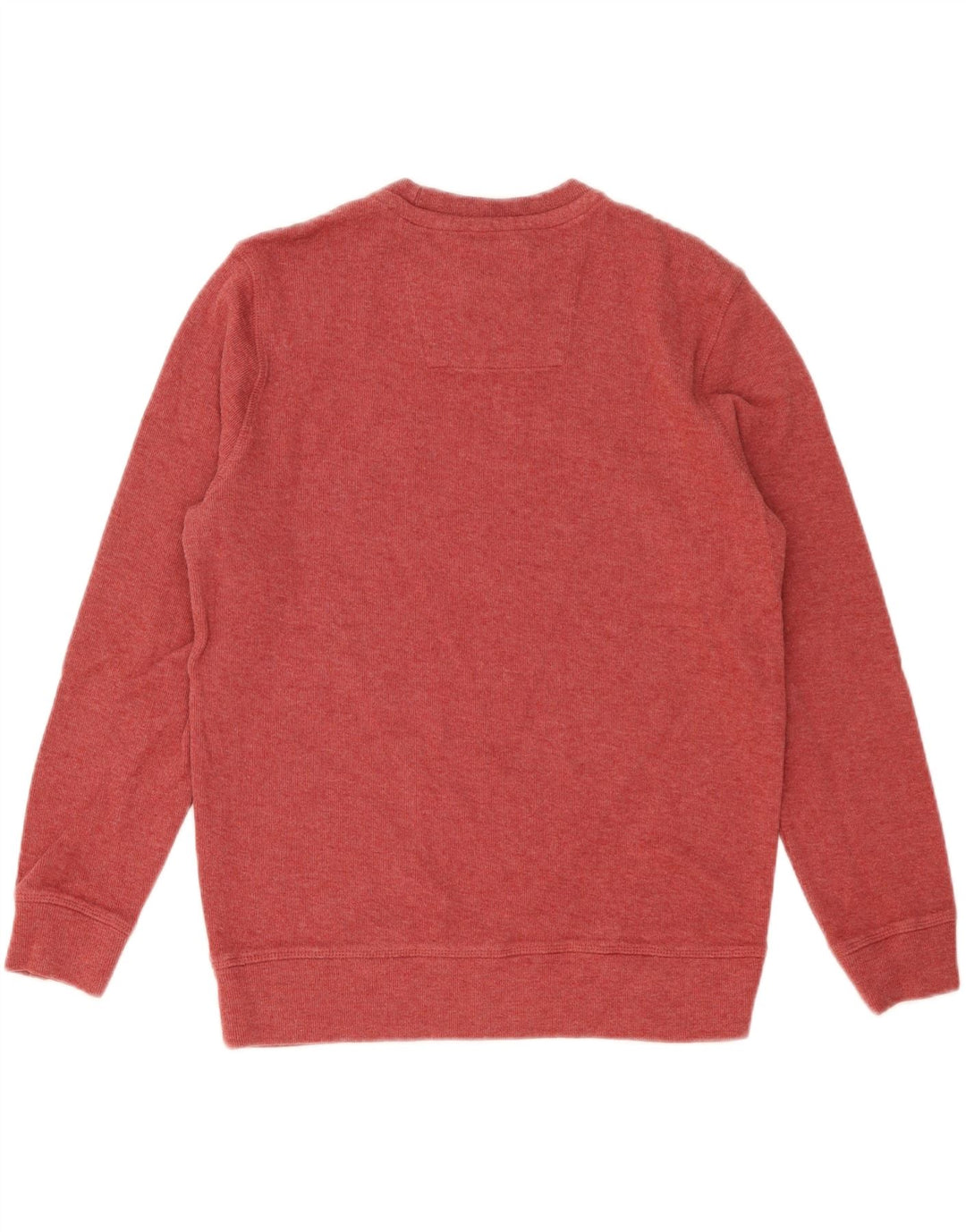 CREW CLOTHING Pull col rond homme en coton rouge moyen