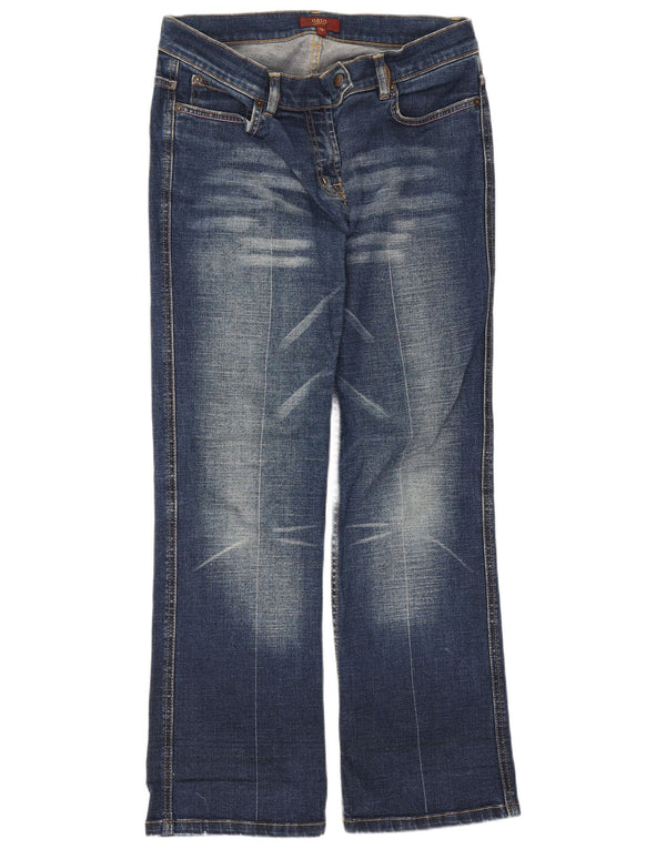 Oasis Jeans Bootcut Femme UK 12 Moyen W30 L27 Bleu Coton