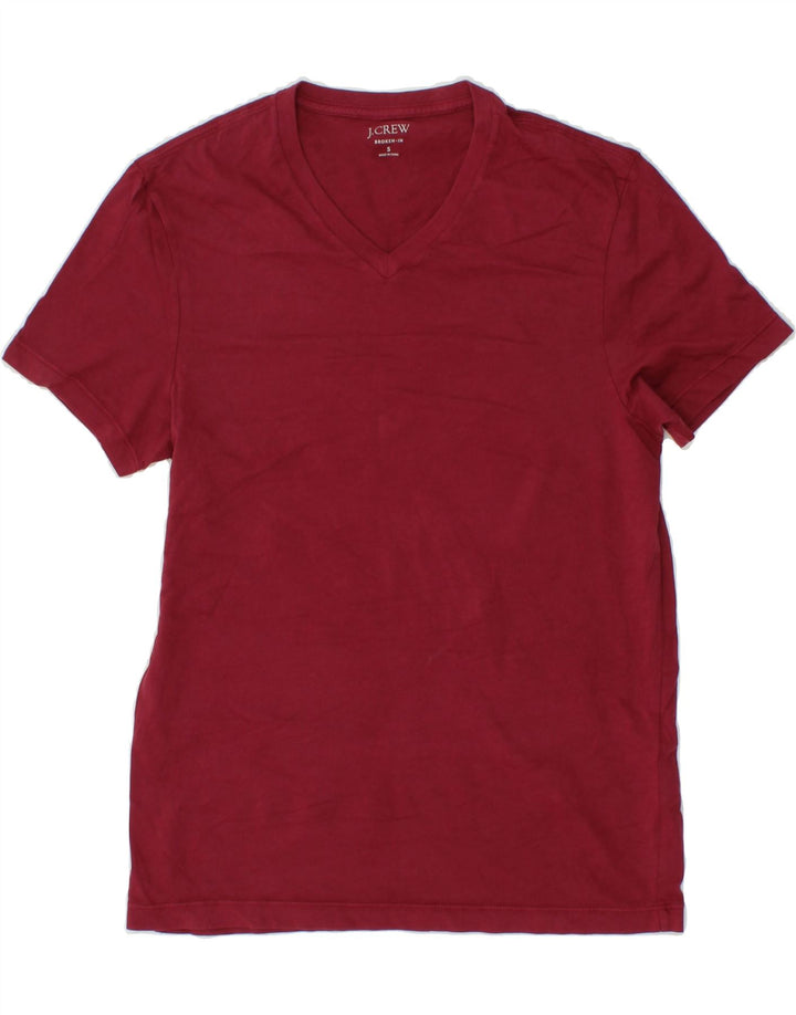 J. CREW Mens T-Shirt Top Small Maroon Cotton Vintage J. Crew and Second-Hand J. Crew from Messina Hembry 