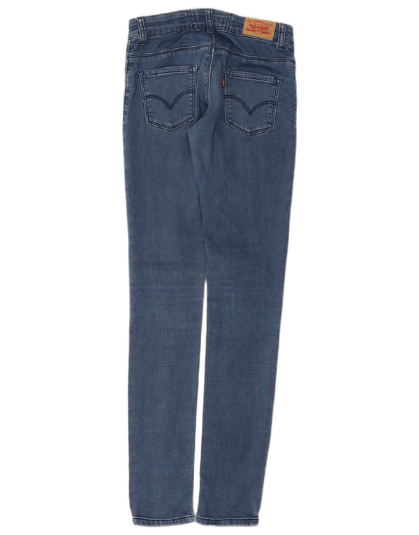 Levi's Filles 710 Super Skinny Jeans 13-14 ans W26 L30 Bleu Coton