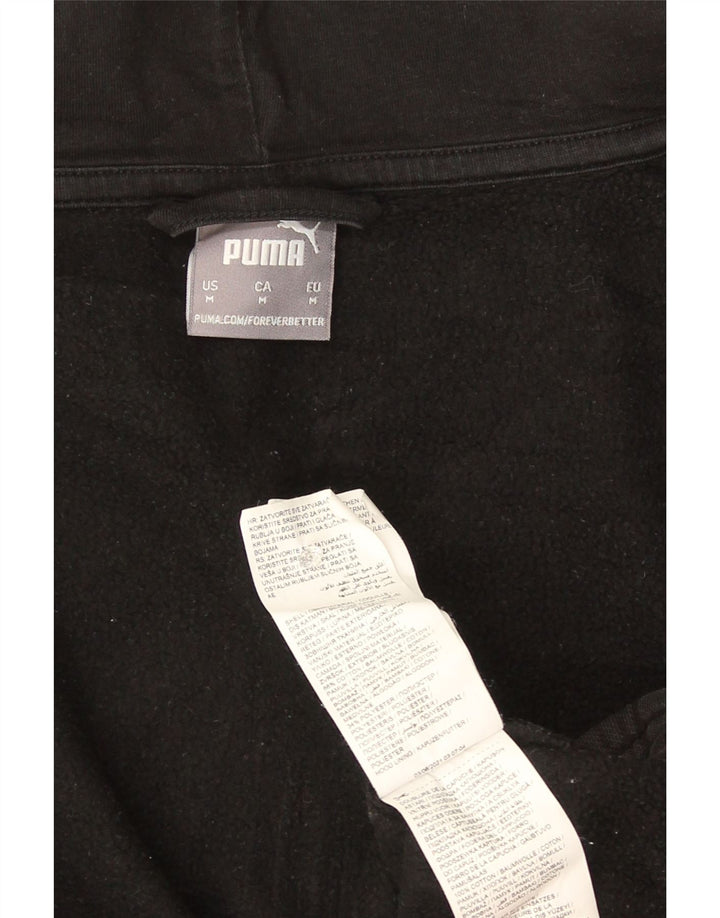 Puma Sweat à Capuche Zippé Homme Noir Moyen Coton Colorblock