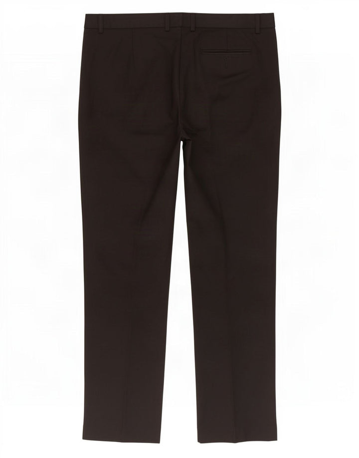 Marks & Spencer Pantalon de costume coupe classique pour homme W38 L33 Noir Polyester