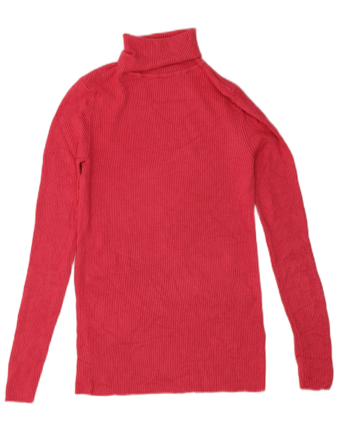 Marks & Spencer Pull col roulé pour femme UK 10 Petite viscose rose