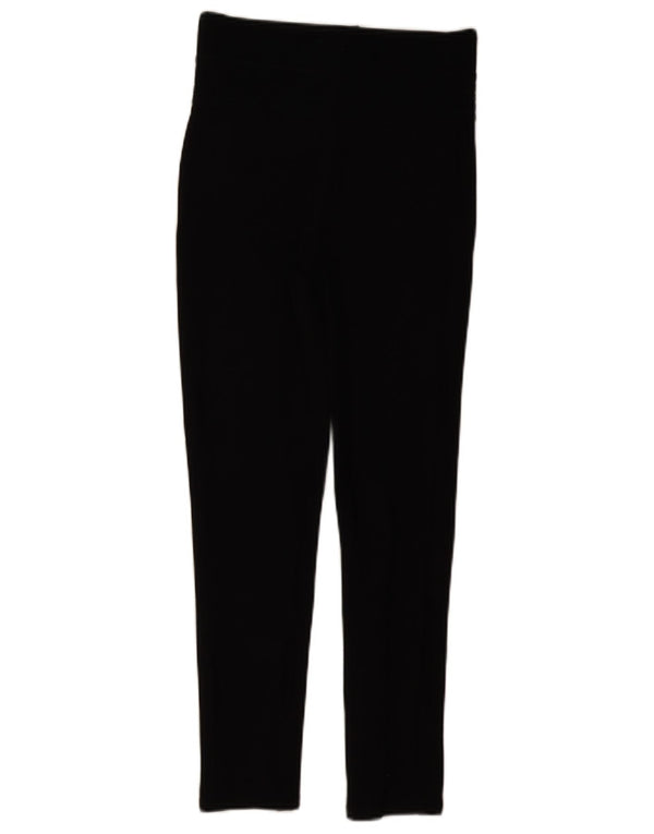 Zara Femme Legging Taille Haute Polyester Noir Moyen