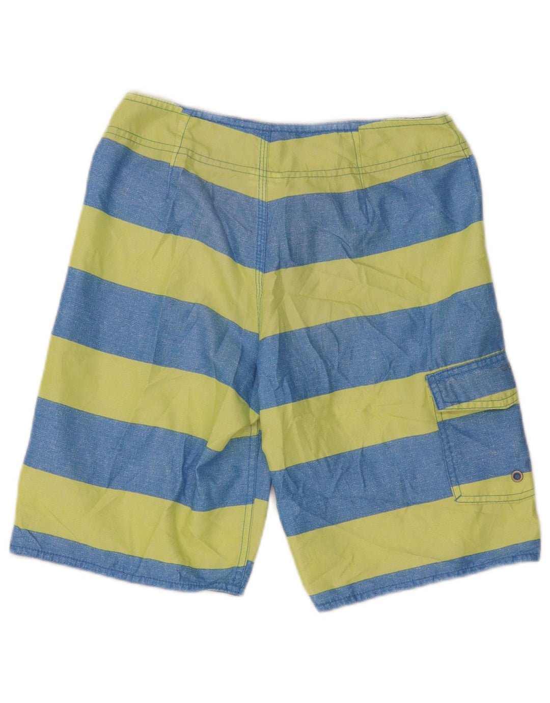 Quiksilver Short de Bain Homme XS Bleu Rayé Polyester