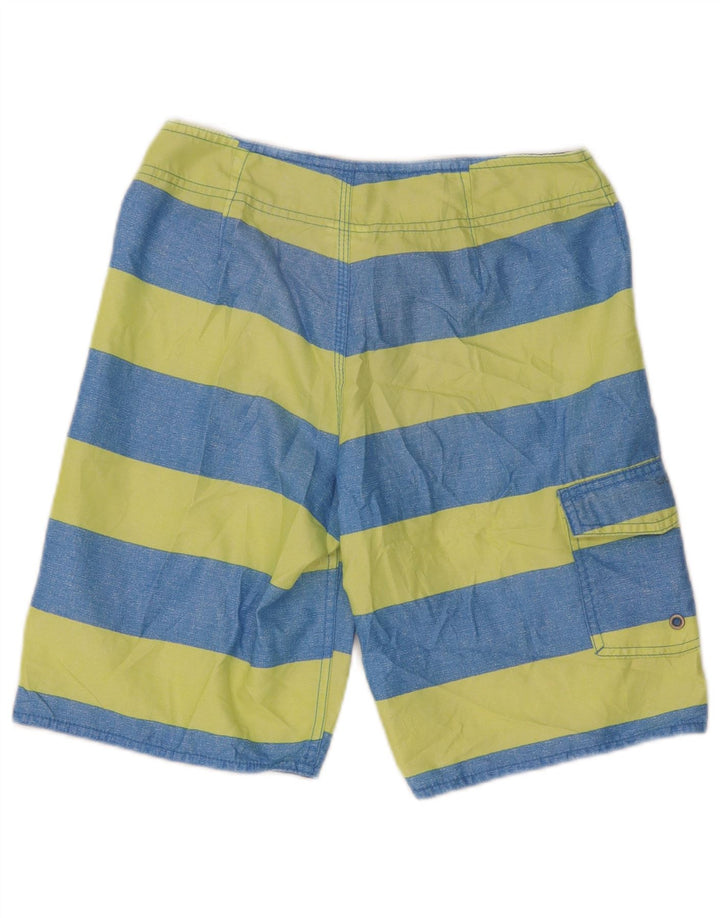 Quiksilver Short de Bain Homme XS Bleu Rayé Polyester