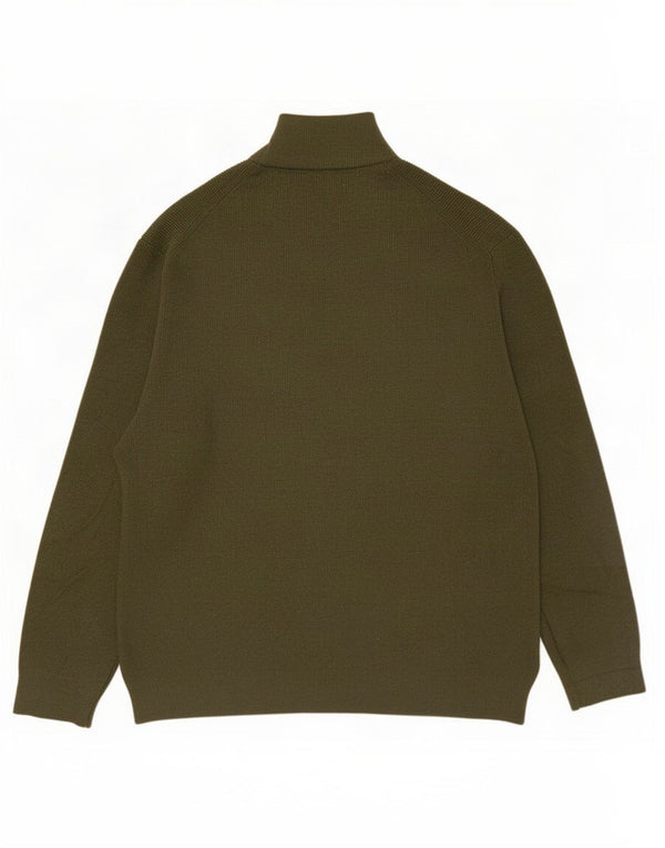 Marks & Spencer Pull à col zippé pour homme 2XL Coton kaki