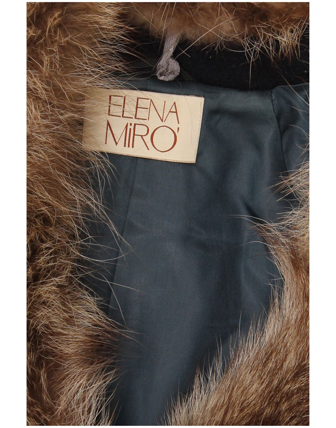 ELENA MIRO Manteau pour femme UK 16 Grande laine vierge bleu marine