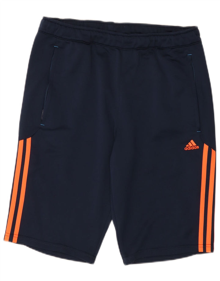 ADIDAS Short de Sport Climalite Homme Bleu Marine Moyen Polyester